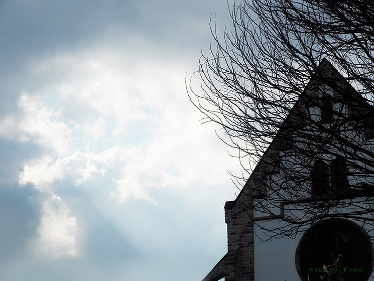 Blue sky and Church